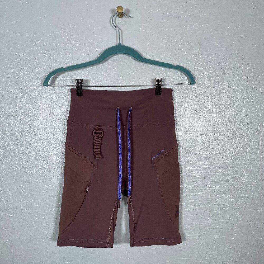 Lululemon Women 4 Dark Oxide Purple Cargo Super-High-Rise Hiking Short 8" Gorp